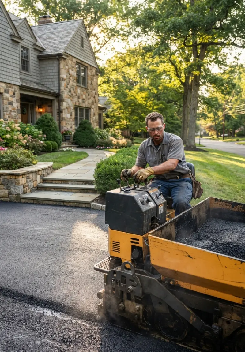 Asphalt Driveway Paving Services in Perkasie - Best Asphalt Driveway Paving in Bucks County - Delaney Paving and Construction