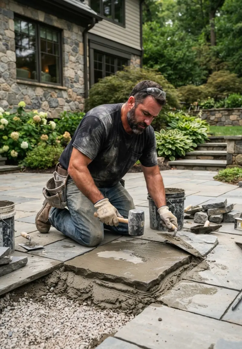 Natural Patio and Terrace Installation in Montgomeryville - Best Patio Contractors in Montgomery County - Delaney Construction