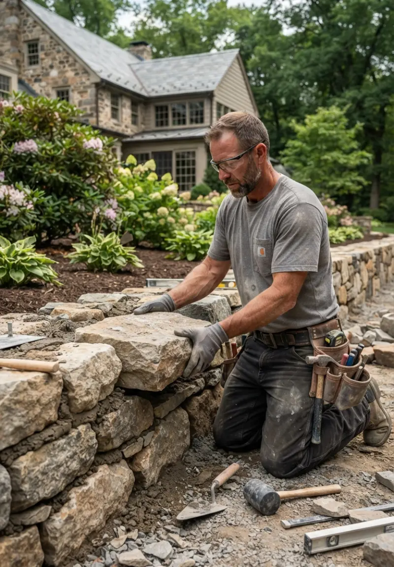 Professional Retaining Wall Contractors in Delaware County - No. 1 Retaining Wall Services in Delaware County - Delaney Construction and Paving